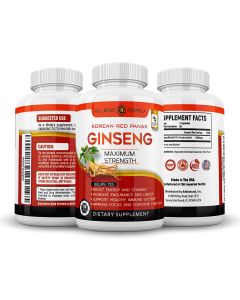 Wellbeing Korean Red Panax Ginseng Maximum Strength Supplement 180 Cap - supplemynts.com
