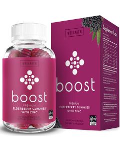 Wellpath Boost Elderberry Zinc 60 Vegan Gummies Immunity Support - supplemynts.com
