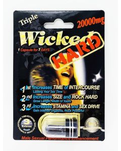 Wicked Black Hard 20000mg Triple Maximum Sexual Enhancement Pill - supplemynts.com