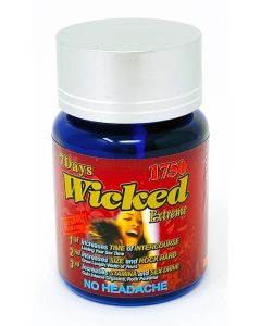 Wicked Extreme 1750mg  Triple Enhancement 6 Pill Bottle - supplemynts.com