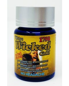 Wicked Gold 1750mg 3 Count Bottle Male Sexual Enhancement Pill - supplemynts.com