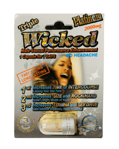Wicked Platinum 2000mg Triple Maximum Sexual Enhancement Pill