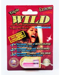Wild Extreme 1750mg Triple Maximum Sexual Male Enhancement Red Pill - supplemynts.com