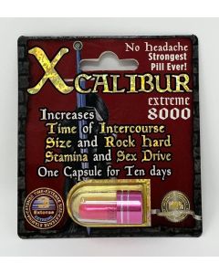 Xcalibur Extreme 8000 Male Sexual Performance Enhancement Pill - supplemynts.com