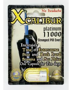 Xcalibur Platinum 11000 Male Sexual Performance Enhancement Pill - supplemynts.com