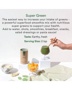 Your Super Green Mix Organic Superfood Powder Supplement 5.3 Oz