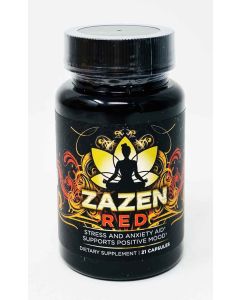 Zazen Red Stress and Anxiety Aid Dietary Supplement 21 Caps Bottle - supplemynts.com