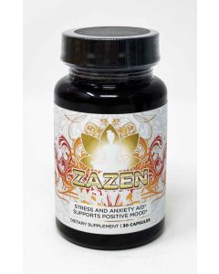 Zazen White Stress and Anxiety Aid Dietary Supplement 30 Pills Bottle - supplemynts.com