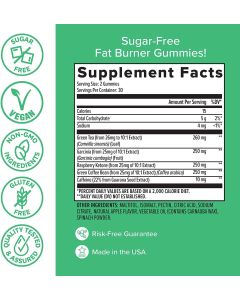 Zenwise Fat Burner 60 Gummies Apple Flavor Green Tea Extract - supplemynts.com