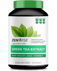 Zenwise Green Tea Extract Egcg Vitamin C Supplement 120 Caps - supplemynts.com