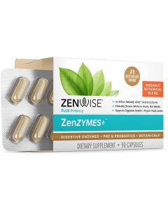 Zenwise Plus Potency Zenzymes Women's Organic Probiotic Blend 90 Caps