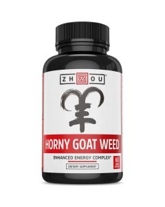 Zhou Horny Goat Weed Extract Enhanced Energy Complex 60 Veggie Caps - supplemynts.com