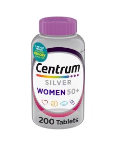 Centrum Silver Women 200 capsule bottle daily multivitamin for women's health