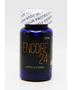 Encore 24 adult energy stamina and libido support capsules in blue bottle