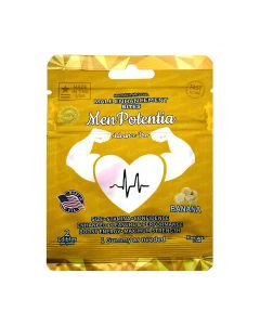 Men Potentia Banana Male Enhancement Gummies pack with Halal certification and gelatin-free label