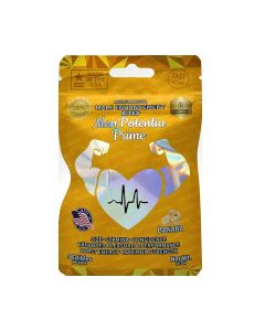 Image of Men Potentia Prime Banana Male Enhancement Bites, a natural supplement to boost male libido and enhance sexual performance, Halal and Gelatin-Free.