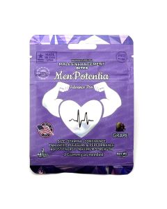 Men Potentia Advance Pro grape-flavored male enhancement gummies designed to boost sexual performance and confidence.