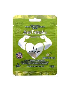 Men Potentia Sour Apple Male Enhancement Gummies Pack - Halal Certified, Gelatin Free, 2 Gummies per pack