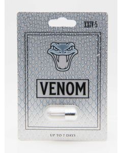 Venom XXIV-5 energy stamina and libido support capsule packaging