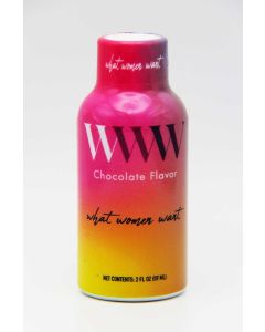WWW What Women Want Chocolate Flavor Herbal Wellness Shot 2 fl oz