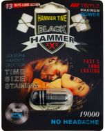 Black Hammer 19000 Triple Maximum Power Male Enhancer Black Pill - supplemynts.com