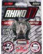 Rhino 17 Ultra 6000 Silver Pill Male Enhancement - supplemynts.com