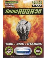 Rhino Rush 50 Solo 13000 Male Sexual Enhancer Pill - supplemynts.com