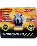 Rhino Rush 777 15000 Gold Male Enhancement Pill - supplemynts.com