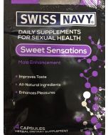 Sweet Sensations Male Enhancement 4 Tablets Swiss Navy - supplemynts.com