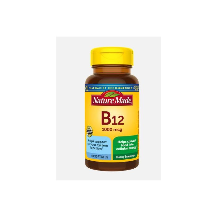 Nature Made Vitamin B12 1000 Mcg Energy Support Softgels - supplemynts.com