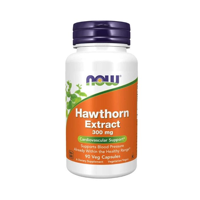 NOW Hawthorn Extract 300mg Cardiovascular Support 90 Veggie Caps - supplemynts.com