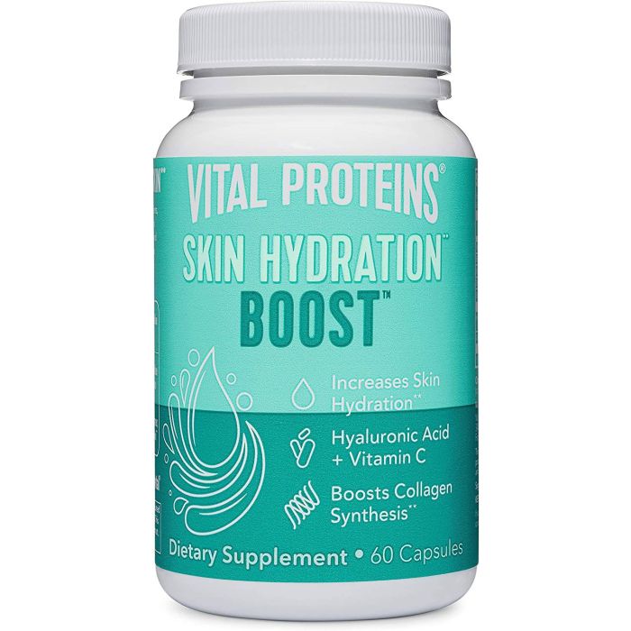 Vital Proteins Skin Hydration Boost Plant Based 60 Caps Gluten Free - supplemynts.com