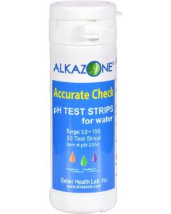 Alkazone Accurate Check pH Test Strips For Water 50 Cnt