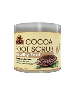 OKAY Pure Naturals Cocoa Butter Foot Scrub 6oz / 177ml