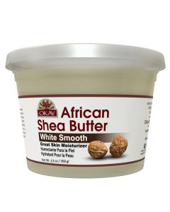 OKAY Pure Naturals African Shea Butter Jar White 13oz