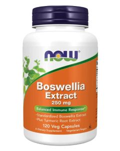 NOW Boswellia Extract 250mg Balanced Immune Response Support 120 Caps