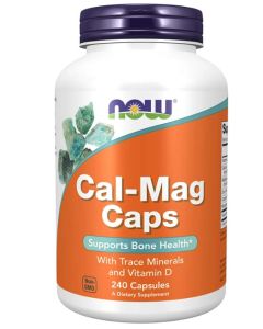 NOW Cal Mag 240 Caps Bone Health Support Supplement