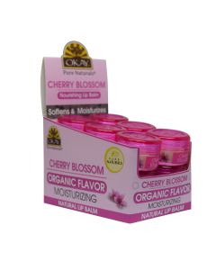 OKAY Cherry Blossom Organic Flavored Lip Balm Mini Jar 0.15oz / 5.g