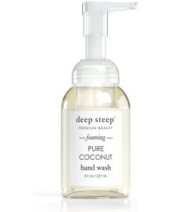 Deep Steep Premium Beauty Pure Coconut Vegan Foaming Hand Wash 8 Oz