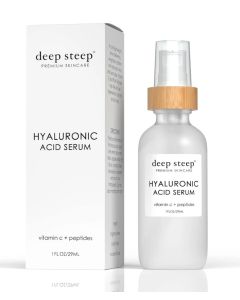Deep Steep Premium Skincare Fragrance Free Hyaluronic Acid Serum 1 Oz