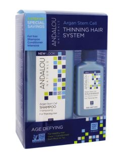 Andalou Naturals Age Defying Hair Thinning Treatment System 3 Step Kit