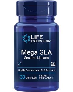 Life Extension Mega GLA Sesame Lignans 30 Softgels Non GMO