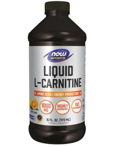 NOW Sports Liquid L Carnitine 1000 mg Highly Absorbable Supplement