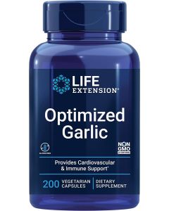 Life Extension Optimized Garlic 1200mg Immune Support 200 Veggie Caps