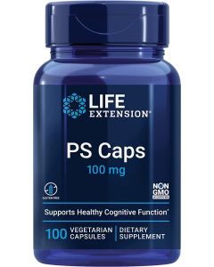 Life Extension PS Caps 100mg Cognitive Function Support 100 Veggie Cap