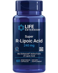Life Extension Super R Lipoic Acid 240mg Cellular Energy Support Caps