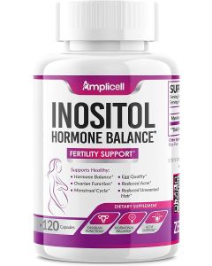 Amplicell Inositol Women Hormone Balance Fertility Support 120 Caps