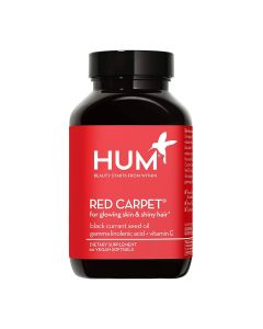 Hum Red Carpet Glowing Skin Shiny Hair Support Supplement 60 Softgels