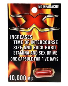 X 10000 Red Male Sexual Performance Enhancement Pill
