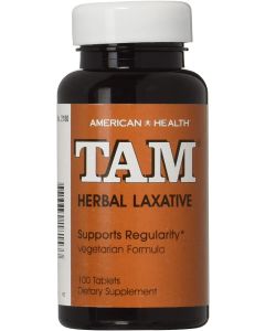 American Health TAM Herbal Laxative Tablets Supports Regularity
